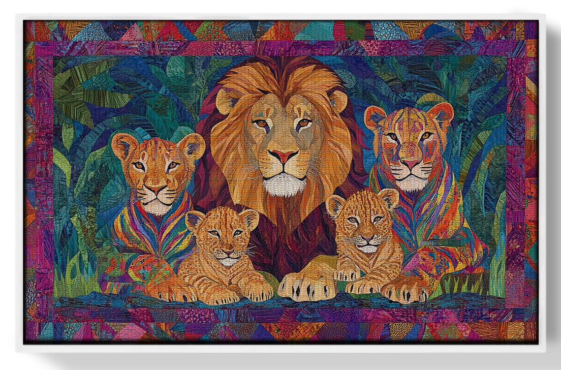Lion Pride Jungle African American canvas print view 61