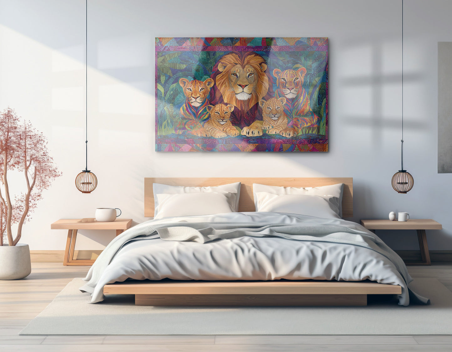 Lion Pride Jungle African American canvas print view 21