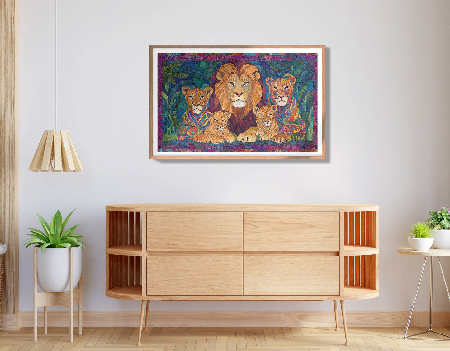 Lion Pride Jungle African American canvas print view 80