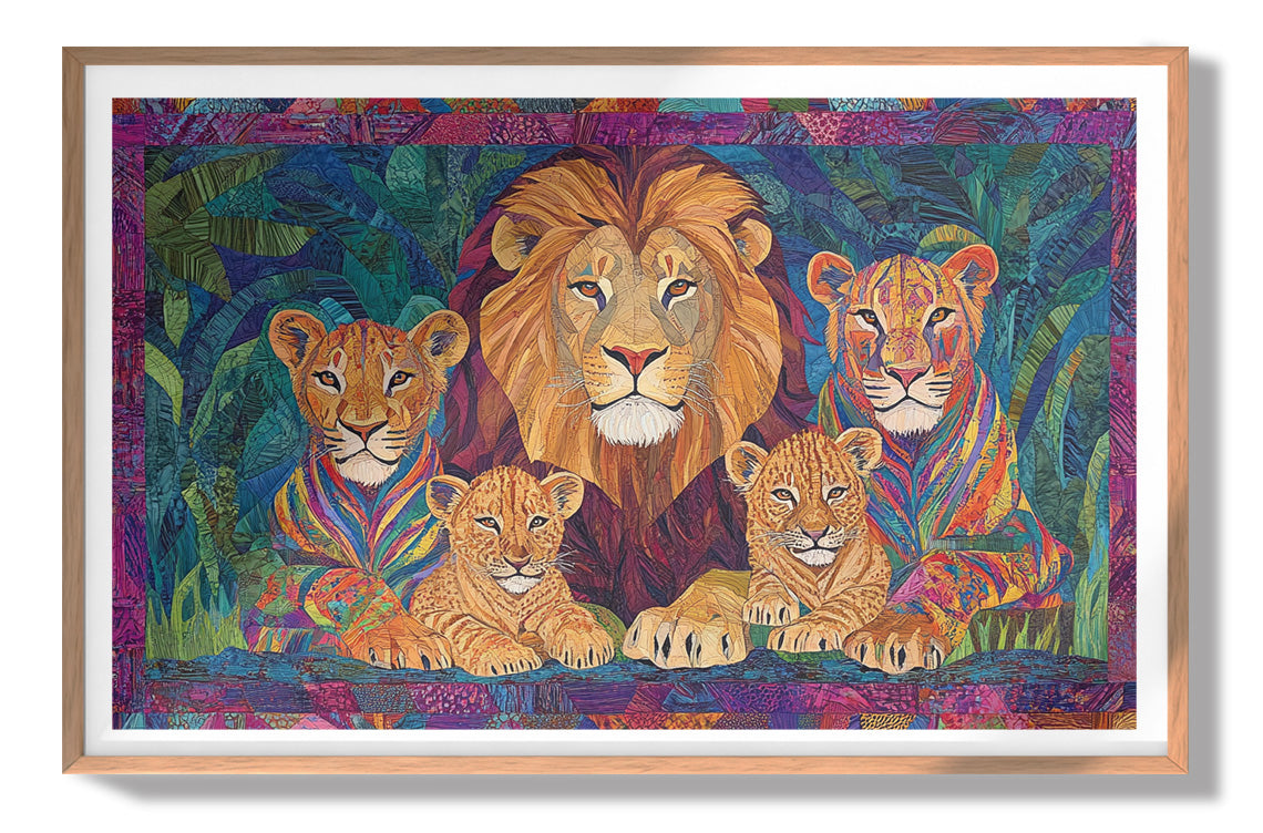 Lion Pride Jungle African American canvas print view 79