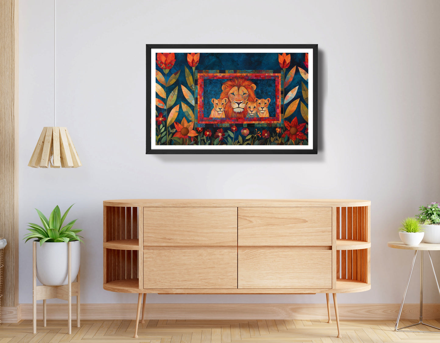 Lion Family Tropical Caribbean wall art view 68