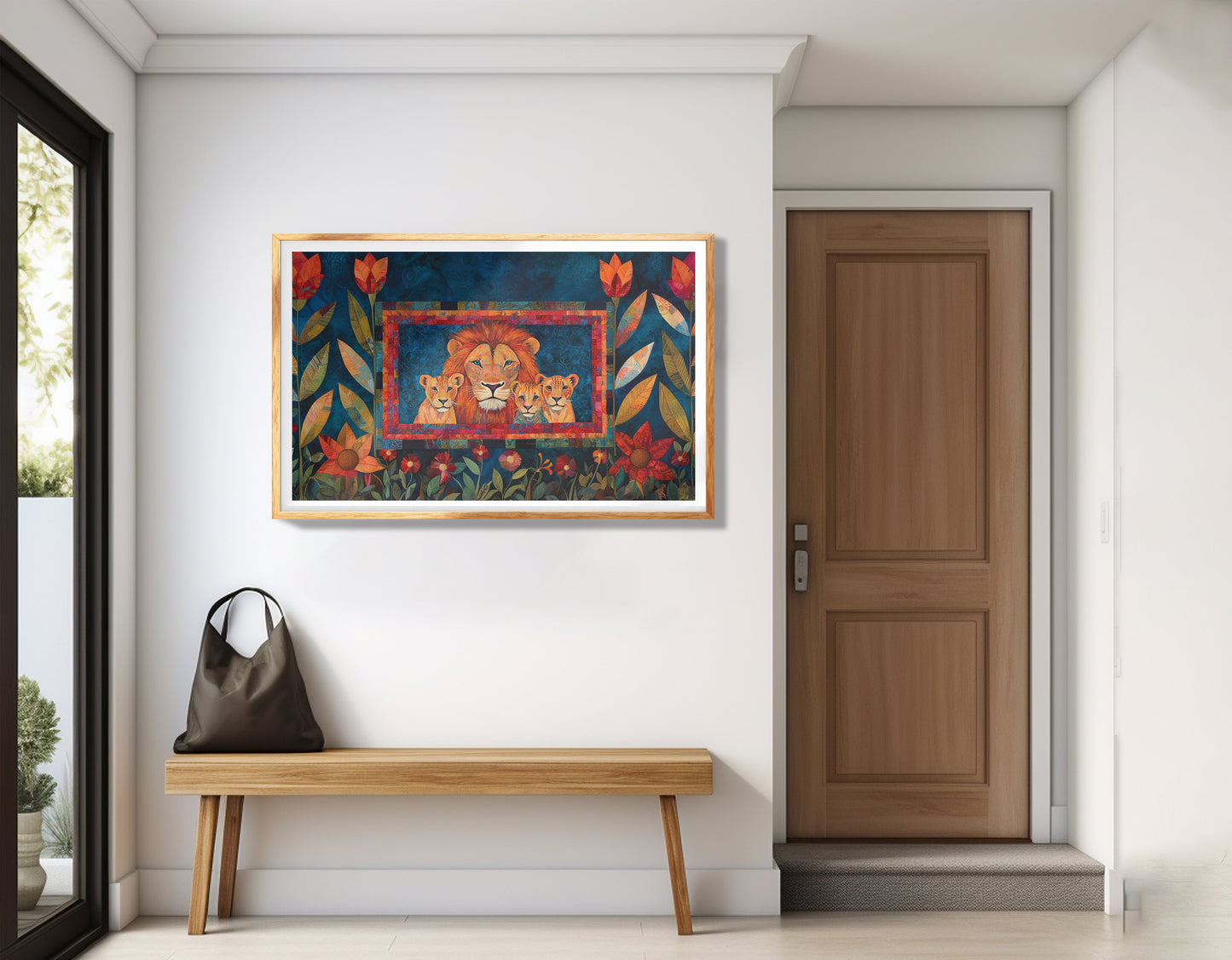 Lion Family Tropical Caribbean wall art view 77