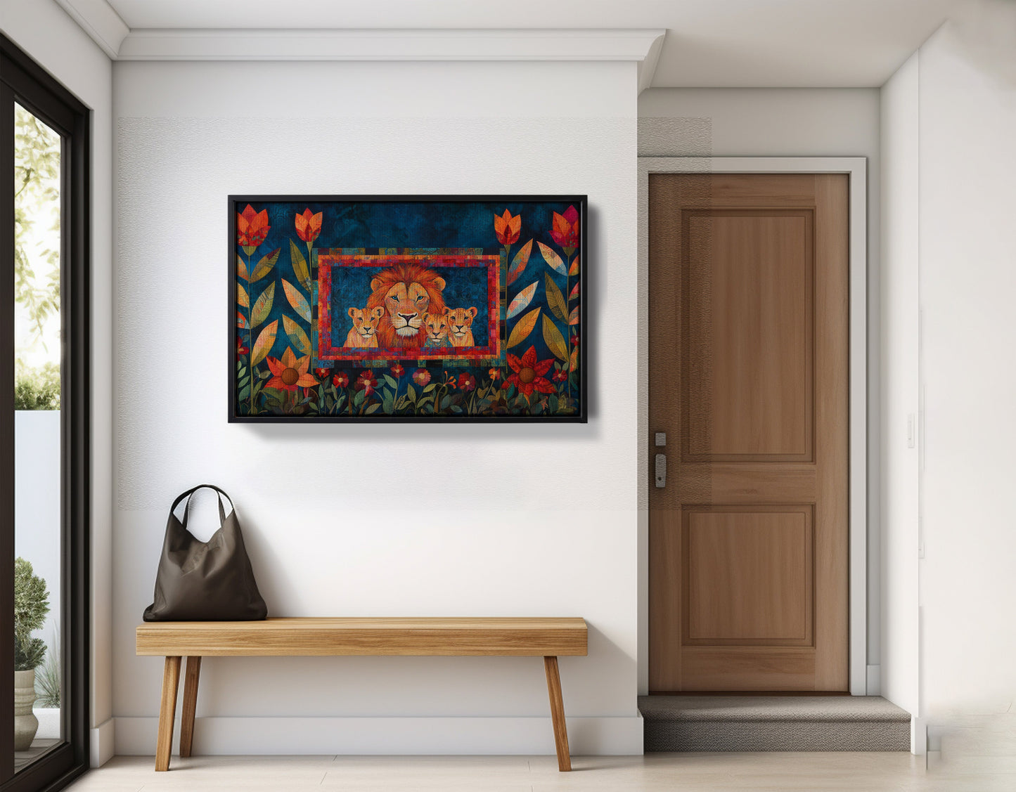 Lion Family Tropical Caribbean wall art view 29