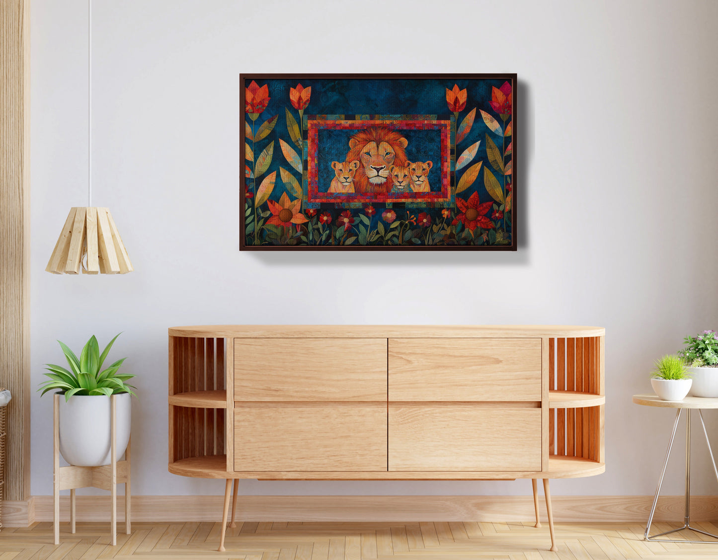 Lion Family Tropical Caribbean wall art view 32