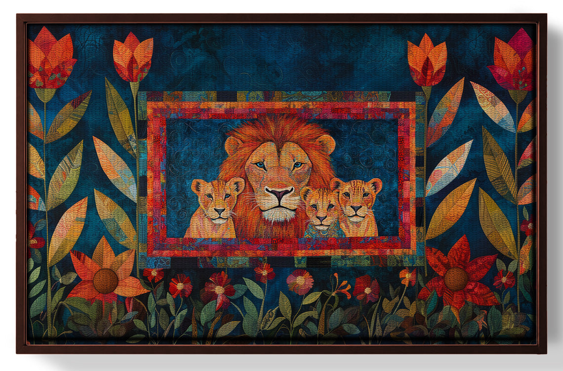 Lion Family Tropical Caribbean wall art view 31