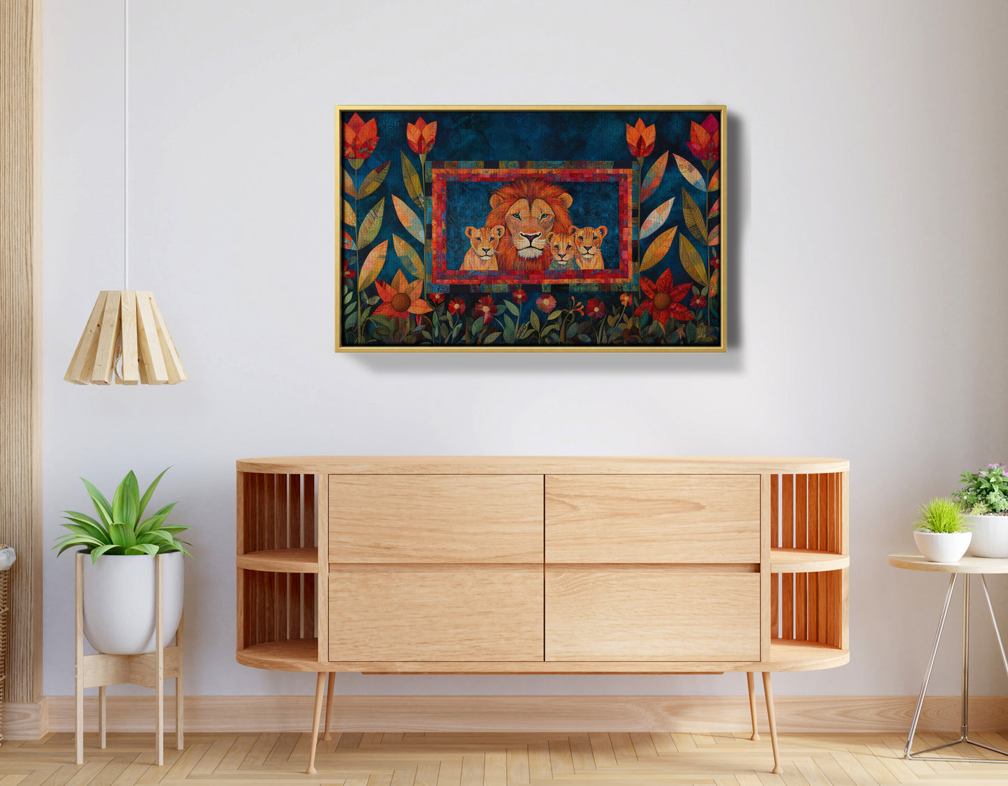 Lion Family Tropical Caribbean wall art view 38