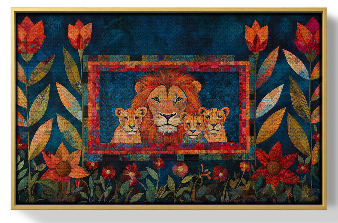 Lion Family Tropical Caribbean wall art view 37