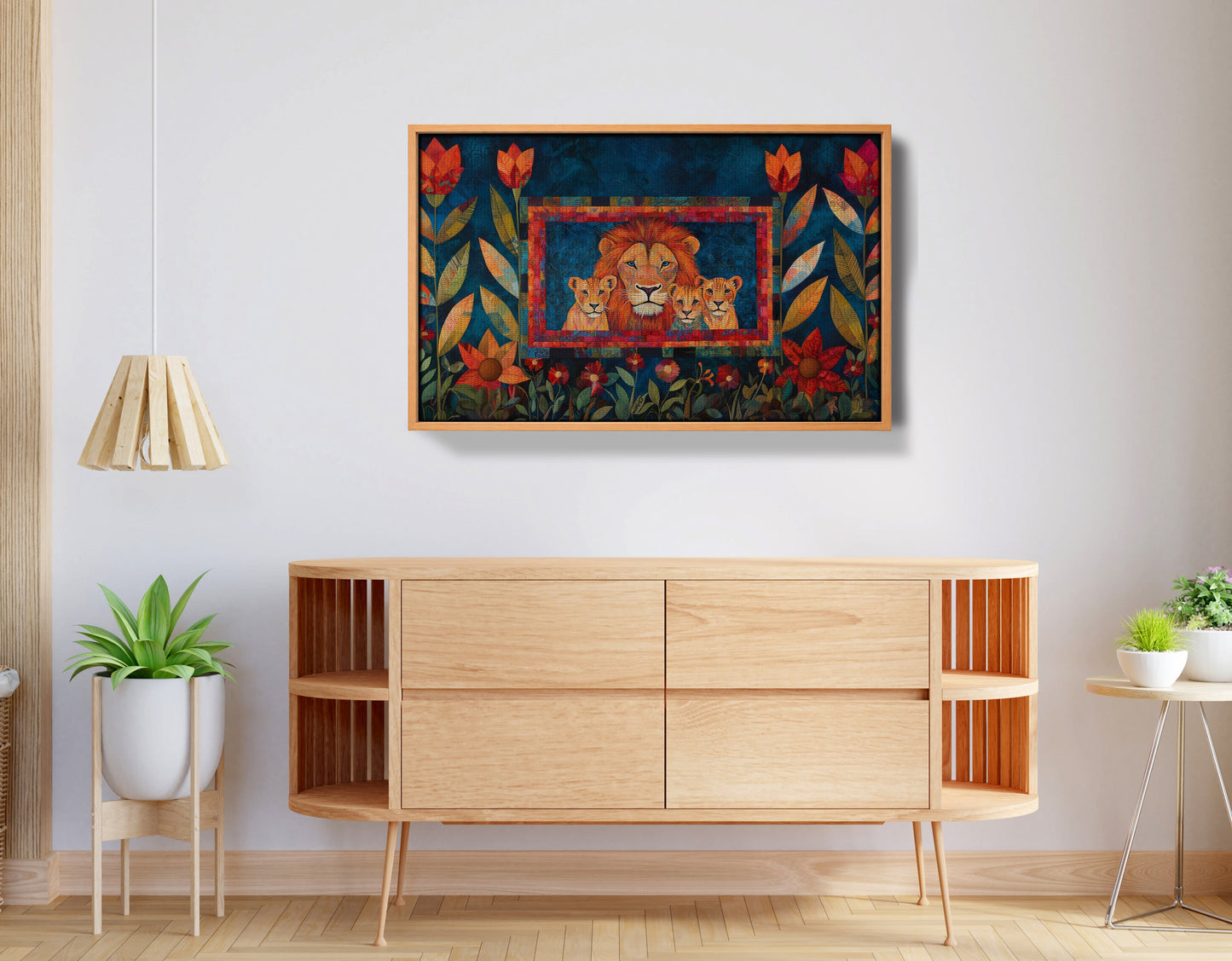 Lion Family Tropical Caribbean wall art view 44