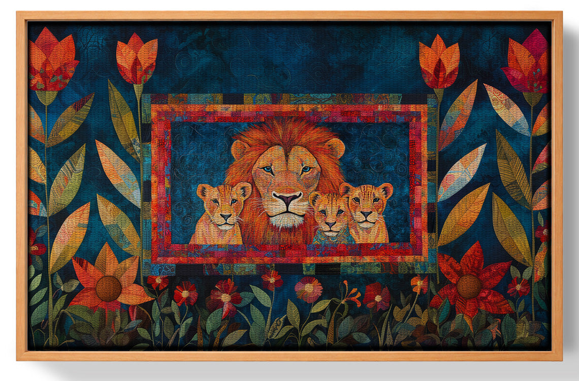 Lion Family Tropical Caribbean wall art view 43