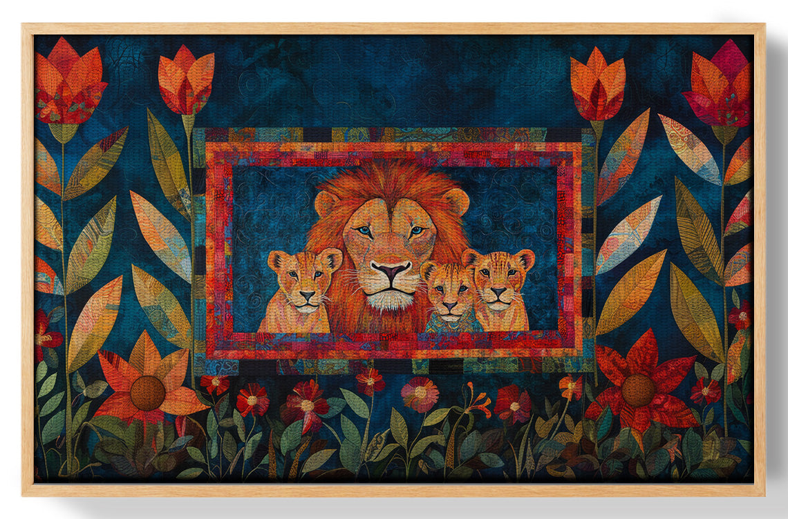 Lion Family Tropical Caribbean wall art view 49