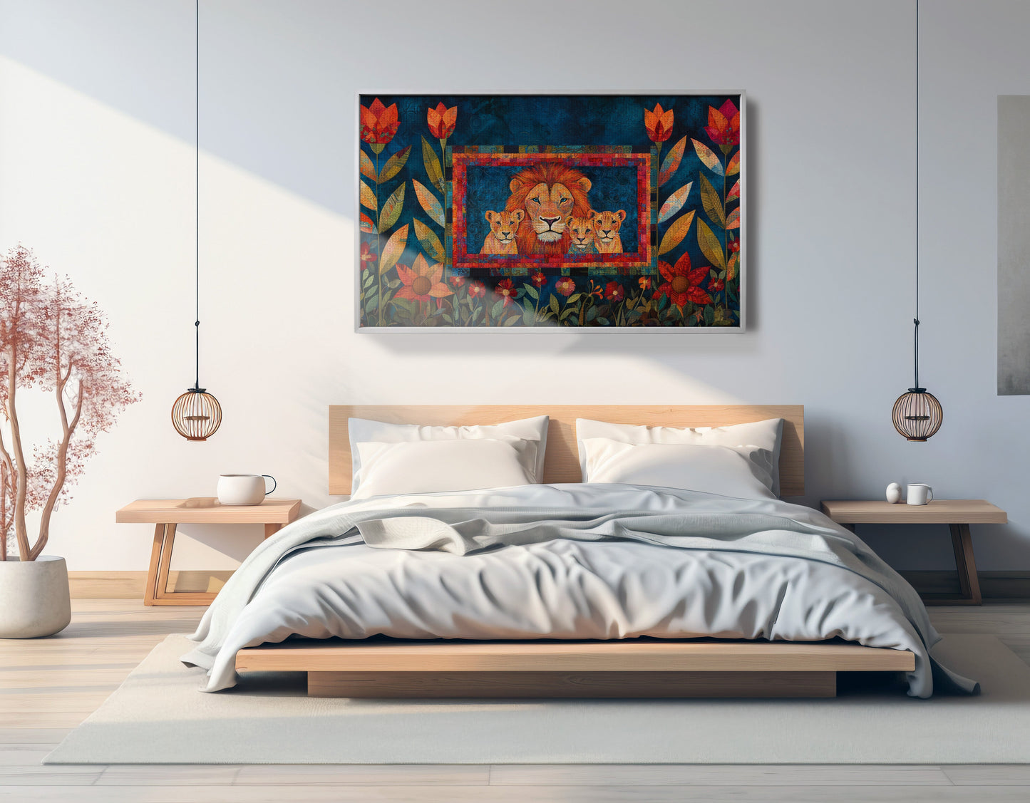 Lion Family Tropical Caribbean wall art view 57