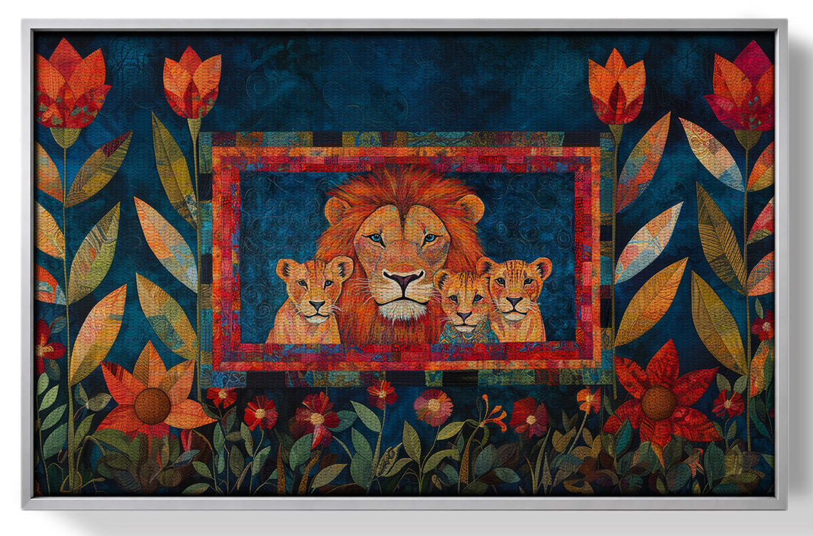 Lion Family Tropical Caribbean wall art view 55