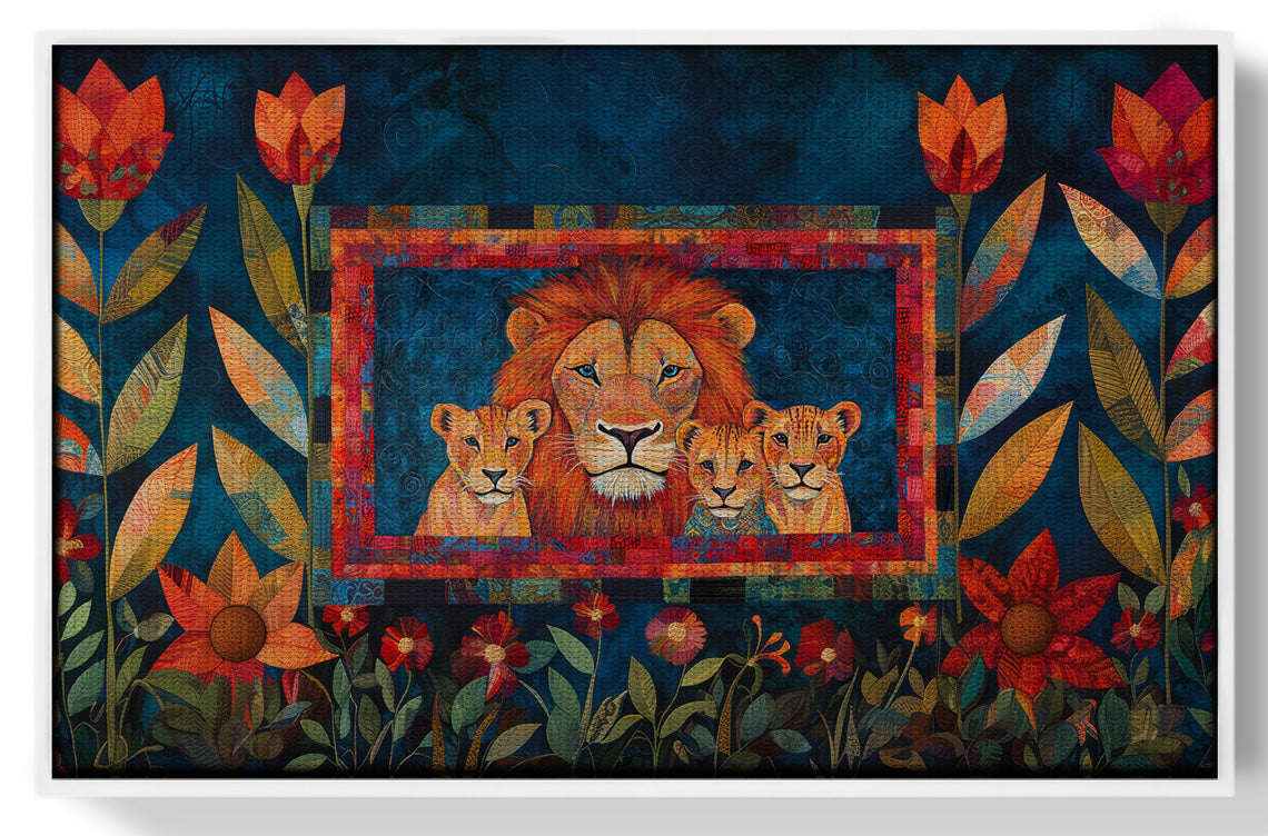 Lion Family Tropical Caribbean wall art view 61