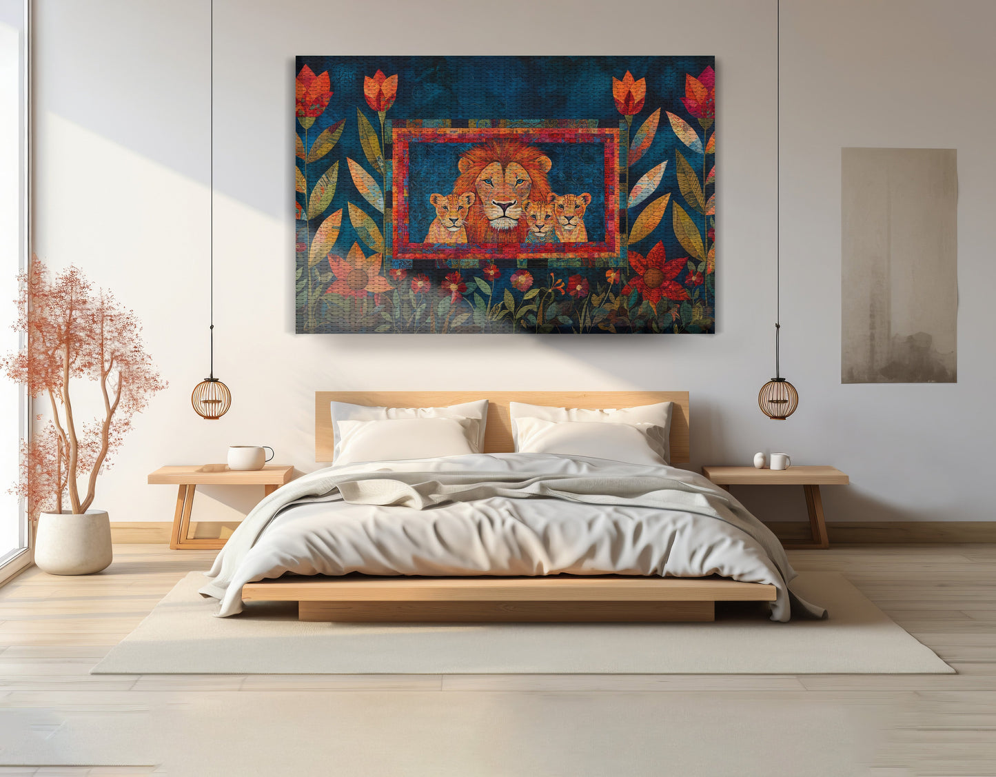 Lion Family Tropical Caribbean wall art view 15