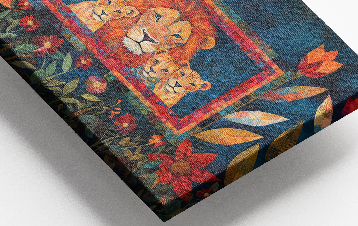 Lion Family Tropical Caribbean wall art view 16