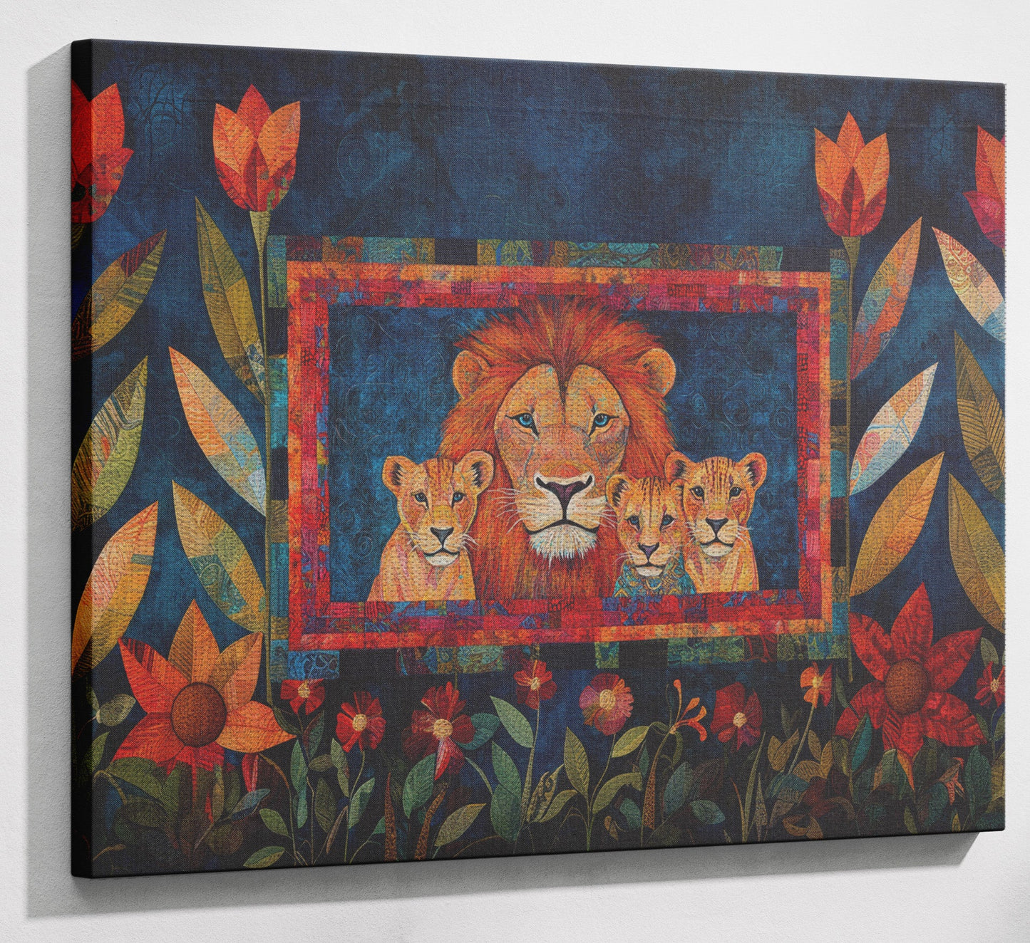 Lion Family Tropical Caribbean wall art view 13
