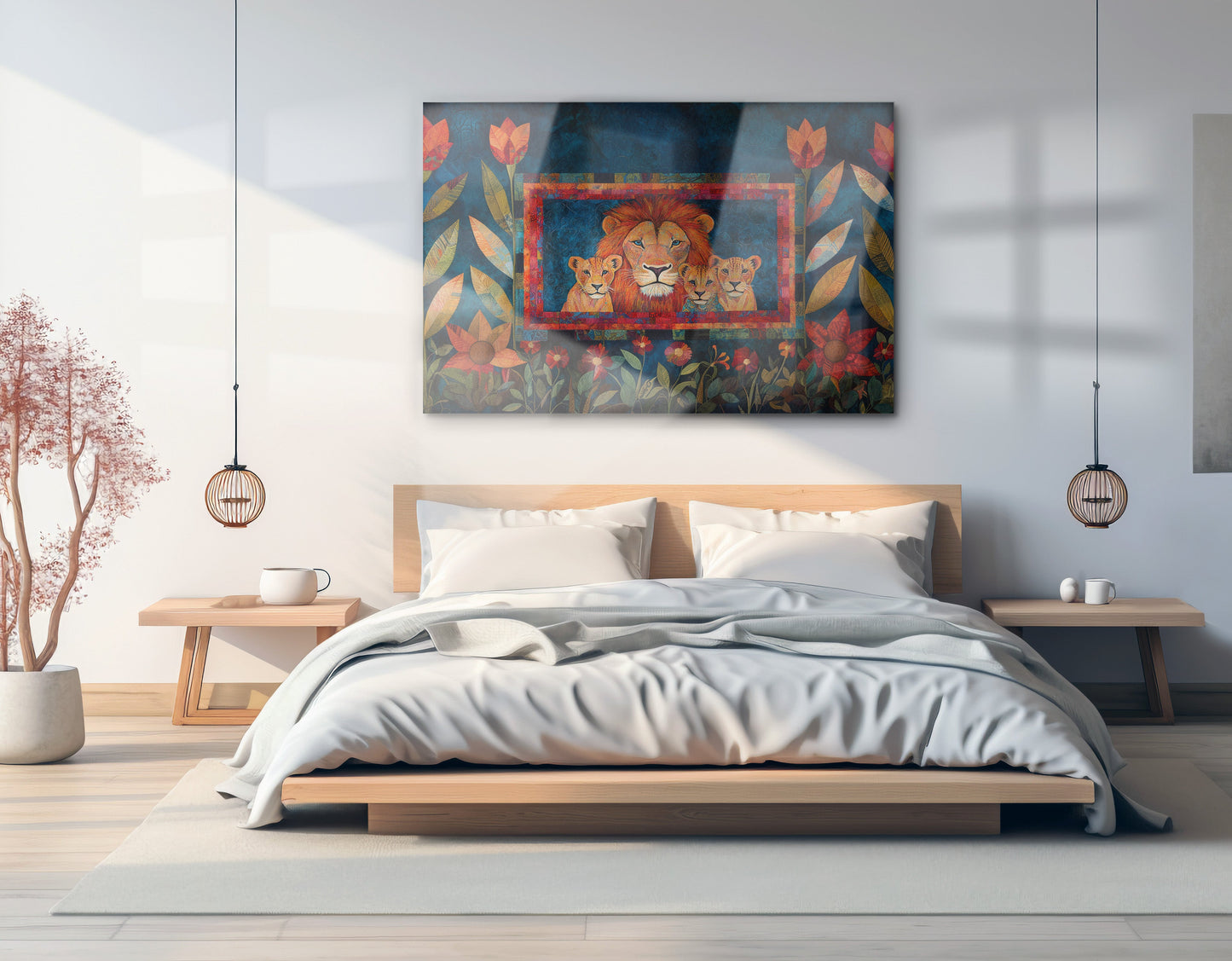 Lion Family Tropical Caribbean wall art view 21