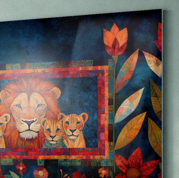 Lion Family Tropical Caribbean wall art view 22