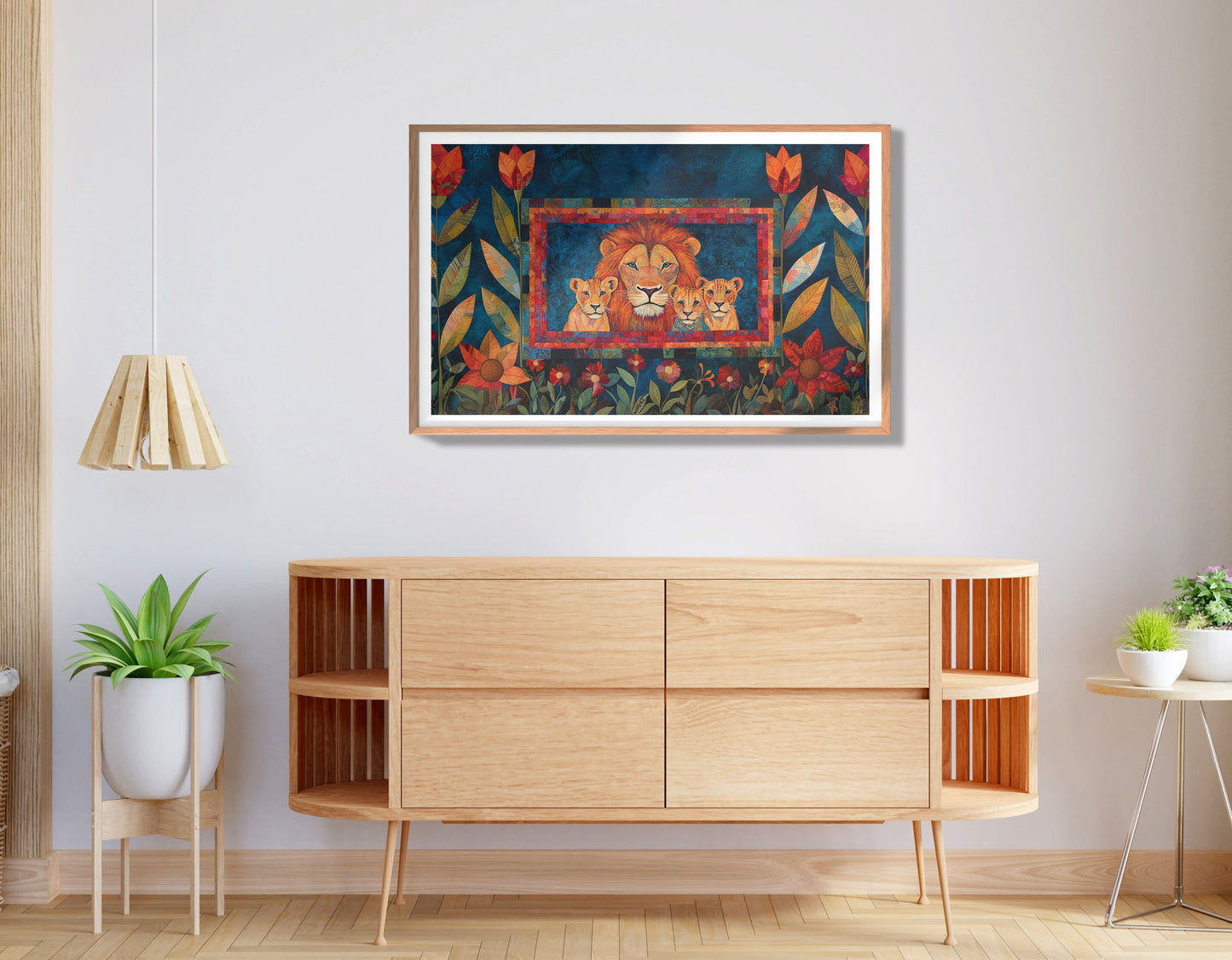 Lion Family Tropical Caribbean wall art view 80