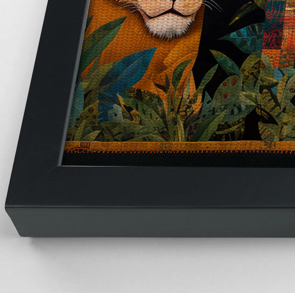 Lion Pride Jungle Black African American canvas print view 28