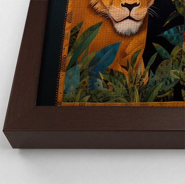 Lion Pride Jungle Black African American canvas print view 34