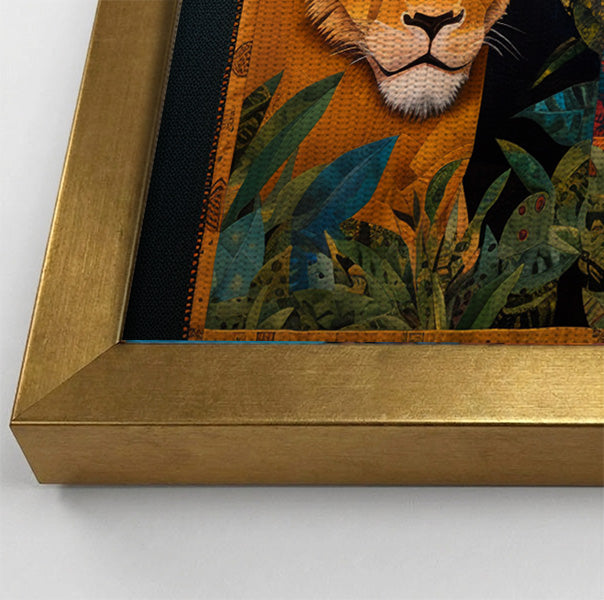 Lion Pride Jungle Black African American canvas print view 40