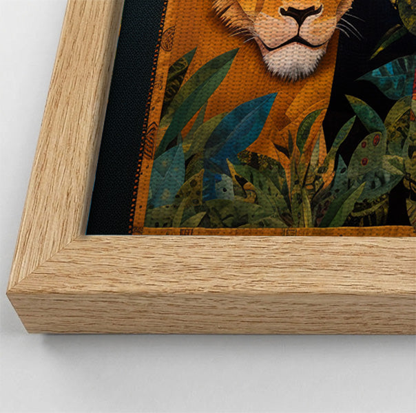 Lion Pride Jungle Black African American canvas print view 52
