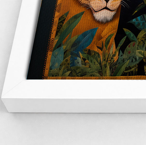 Lion Pride Jungle Black African American canvas print view 64