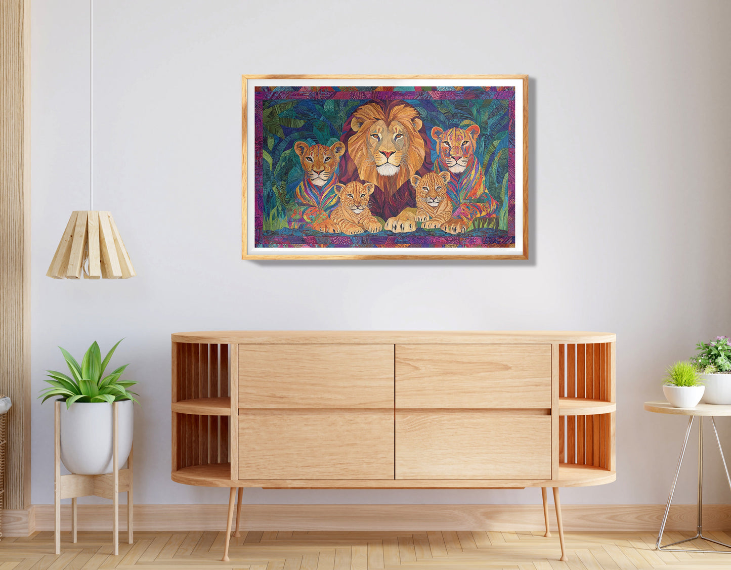 Lion Pride Jungle African American canvas print view 74