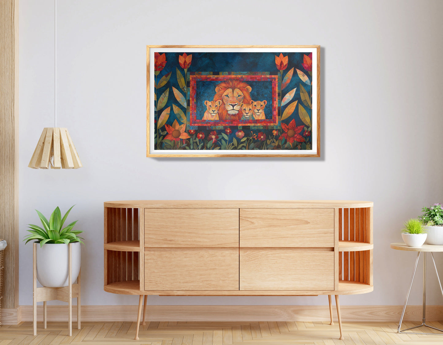 Lion Family Tropical Caribbean wall art view 74