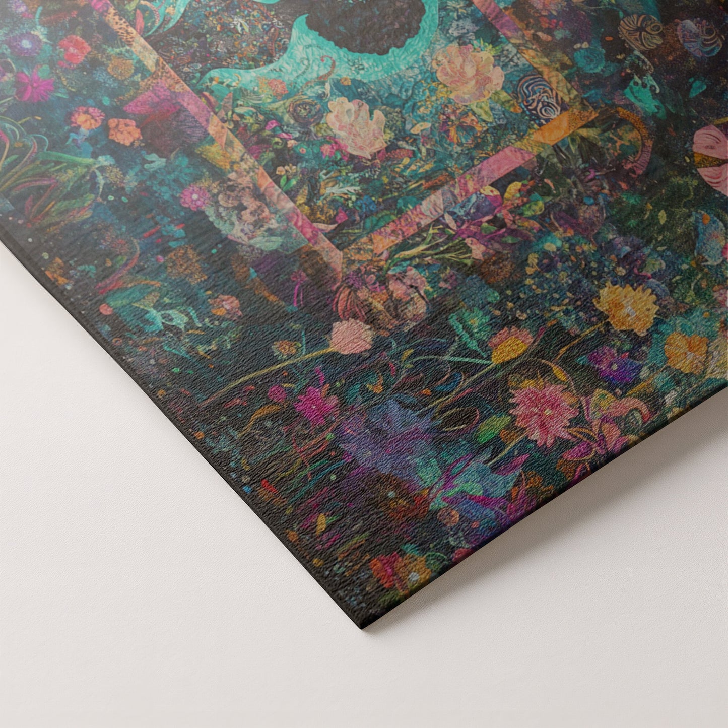 Black Woman Floral Garden African American wall art artwork by MoomZee Artwork