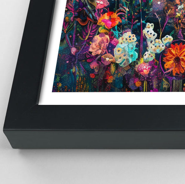 Black Woman Floral Garden African American wall art view 70