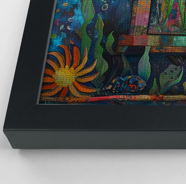 Black Mermaid Ocean Moon Caribbean wall art view 28