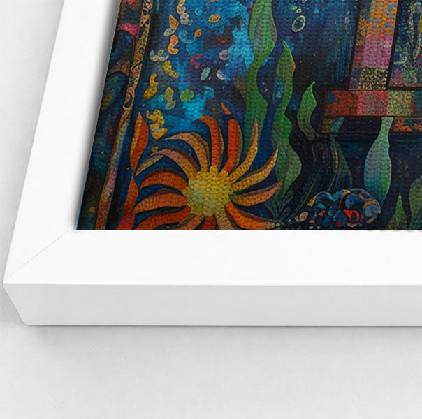 Black Mermaid Ocean Moon Caribbean wall art view 64
