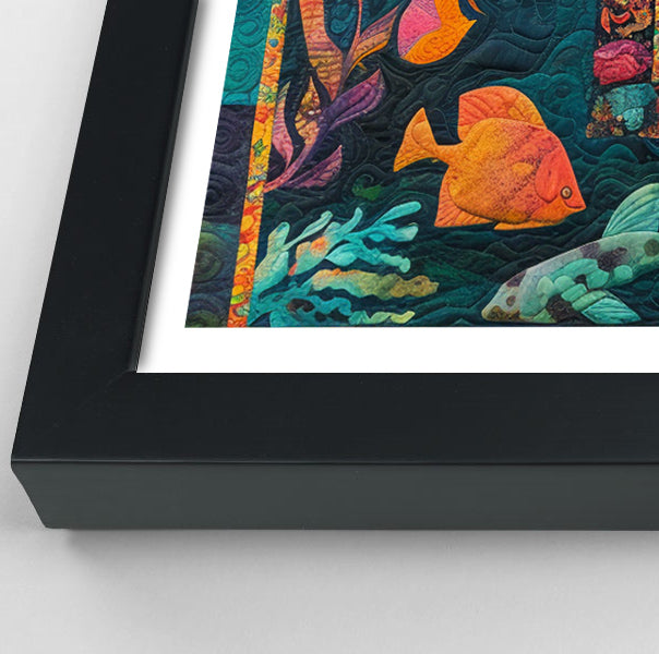 Black Mermaid Tropical Sea Caribbean wall art view 70