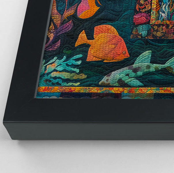 Black Mermaid Tropical Sea Caribbean wall art view 28