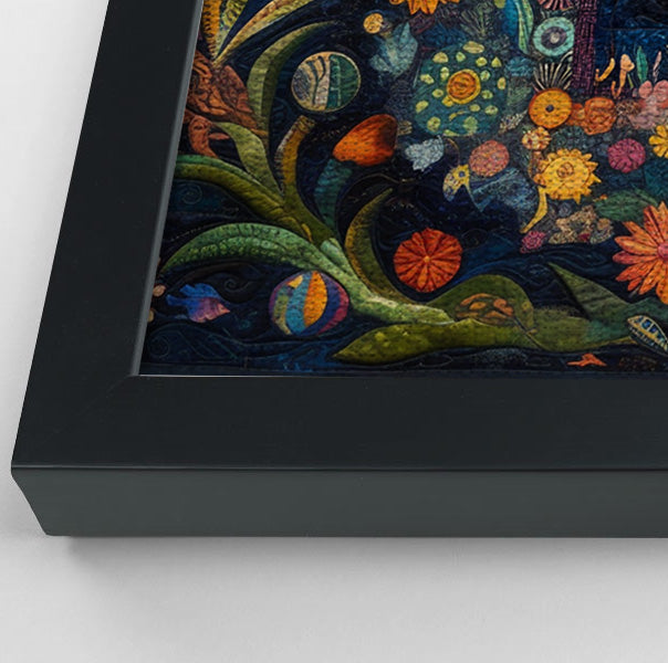 Black Mermaid Floral Ocean Caribbean wall art view 28