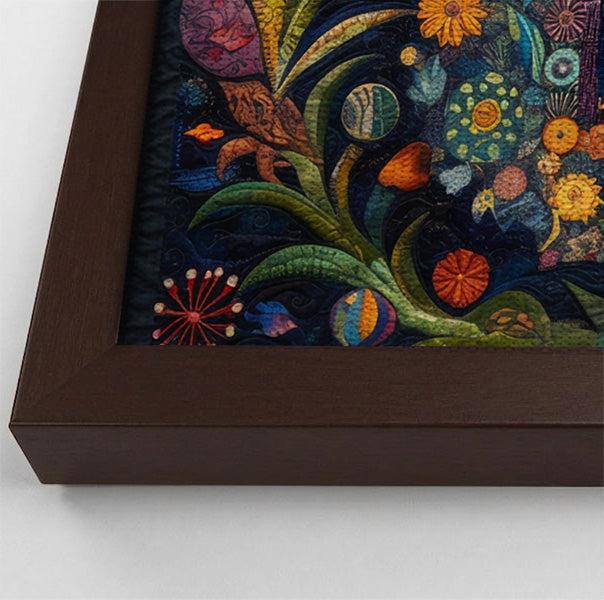 Black Mermaid Floral Ocean Caribbean wall art view 34