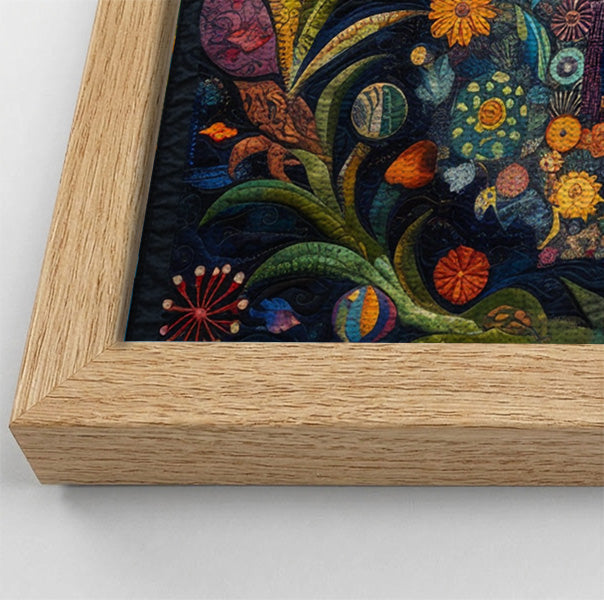 Black Mermaid Floral Ocean Caribbean wall art view 52