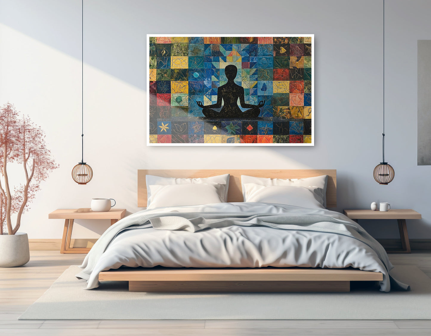 Black Woman Meditation African American wall art artwork view