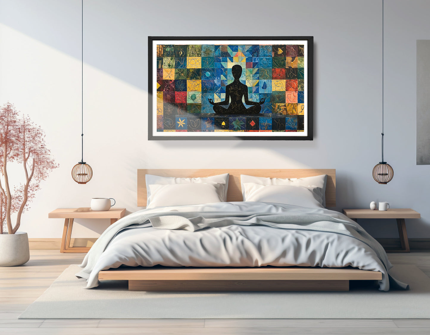 Black Woman Meditation African American wall art view 69