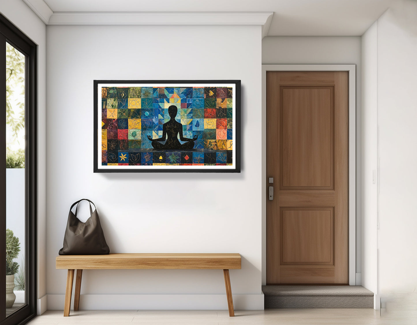 Black Woman Meditation African American wall art view 71