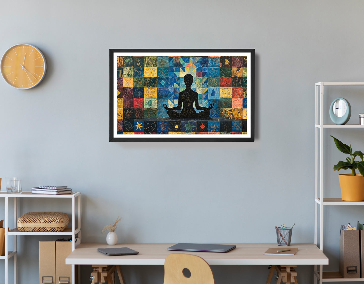 Black Woman Meditation African American wall art view 72