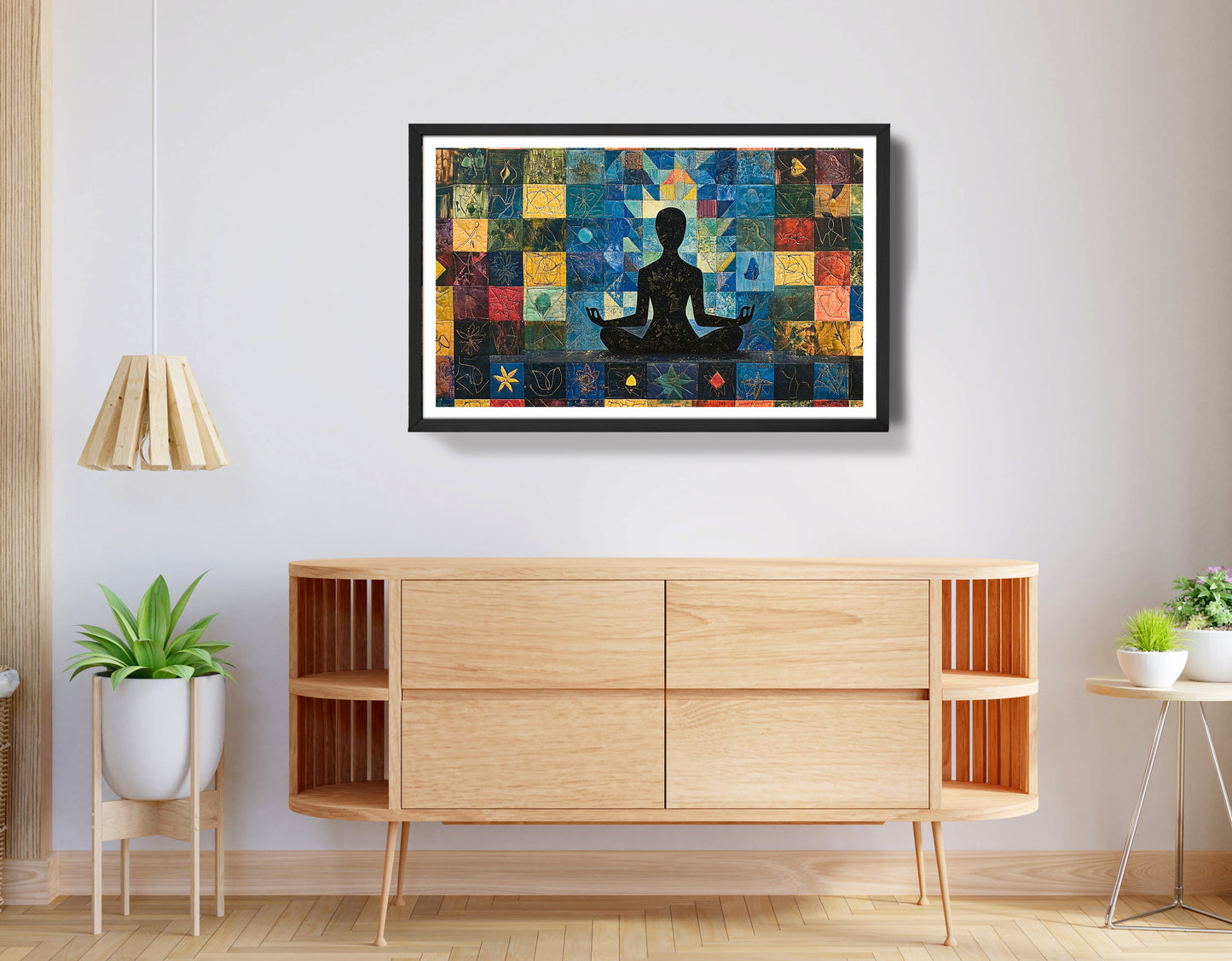 Black Woman Meditation African American wall art view 68