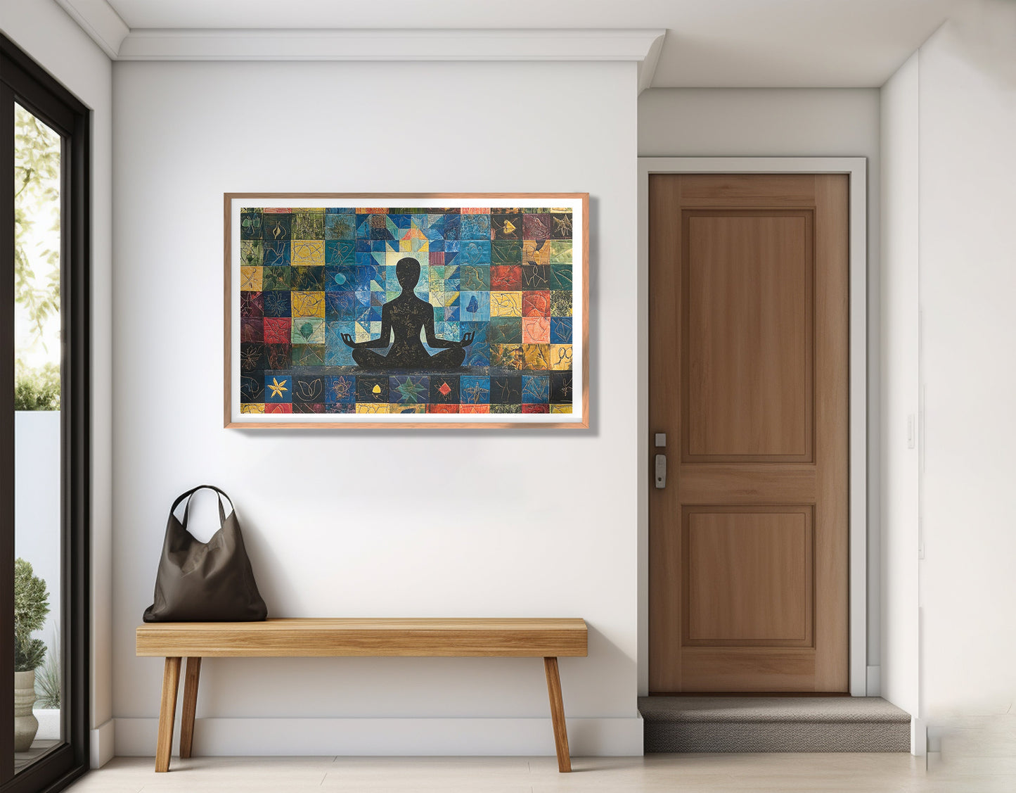 Black Woman Meditation African American wall art view 83