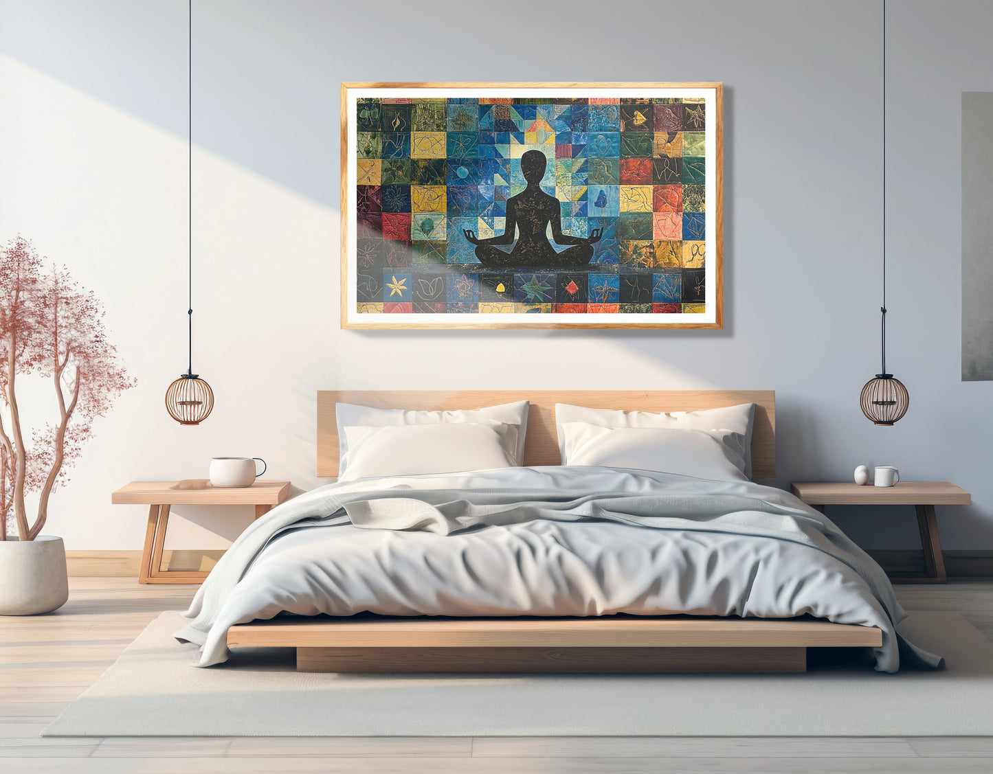 Black Woman Meditation African American wall art view 75