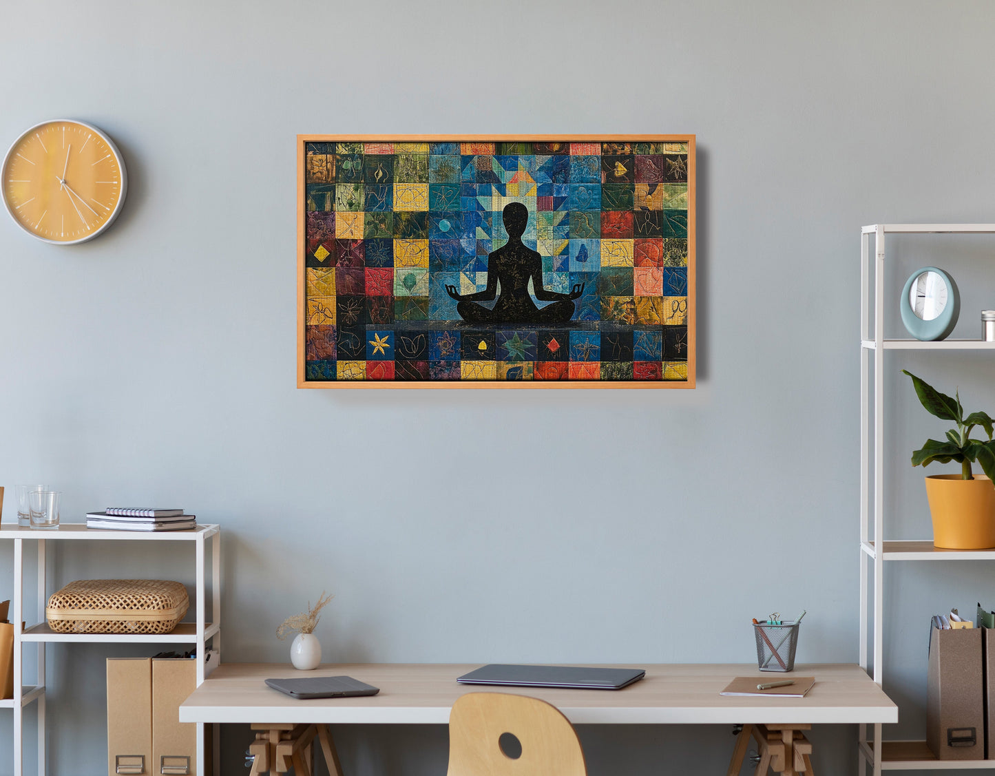 Black Woman Meditation African American wall art view 48