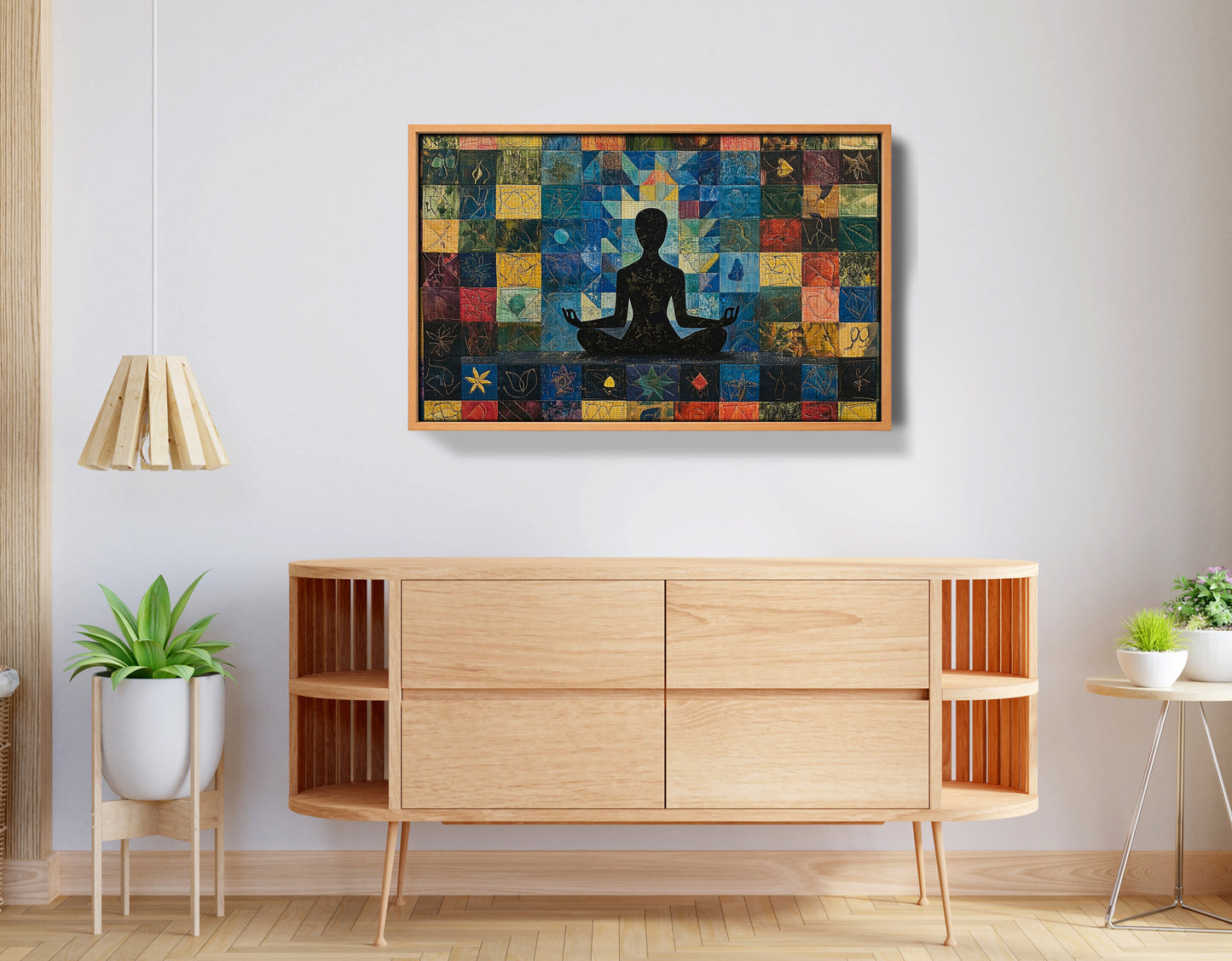 Black Woman Meditation African American wall art view 44