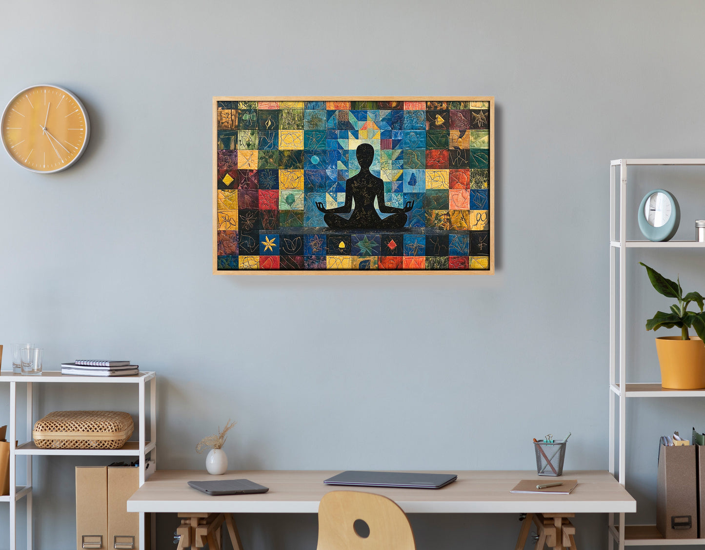 Black Woman Meditation African American wall art view 54