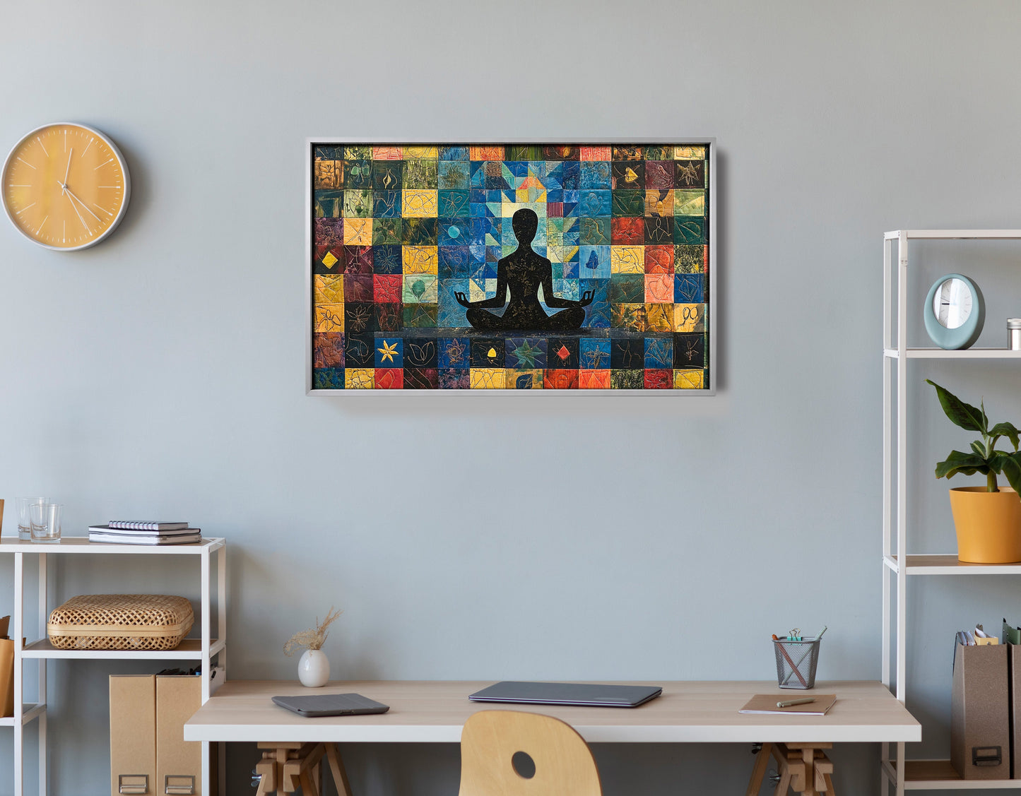 Black Woman Meditation African American wall art view 60